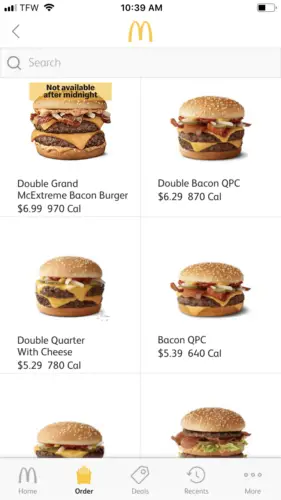 McDonald's App Screenshot 1