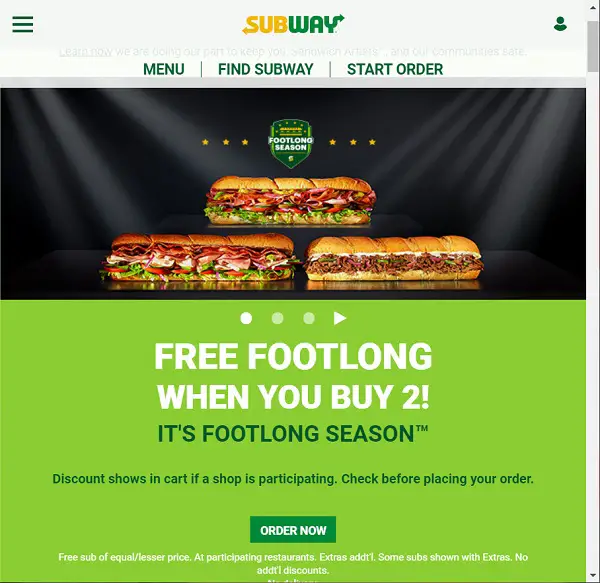 Subway Buy Two Get One Free Footlongs Deal EatDrinkDeals