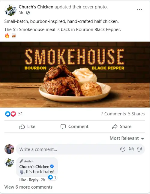 Church's Chicken Coupons and 5 Smokehouse Combo Deal EatDrinkDeals