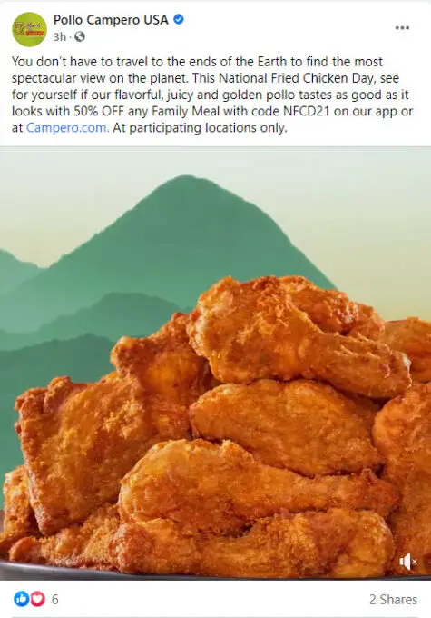 Pollo Campero 50% Off Family Meals Today! | EatDrinkDeals