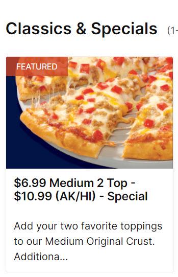 $6.99 mediYUM  Papa Murphy's Pizza