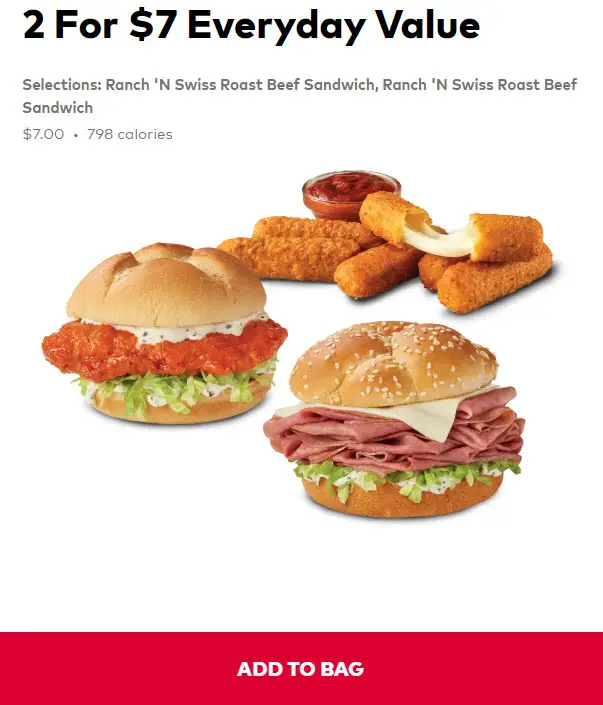 Arby's Value Menu & Specials