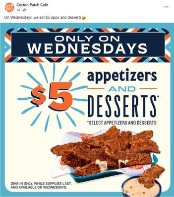 Wednesday Restaurant Deals and Specials - EatDrinkDeals