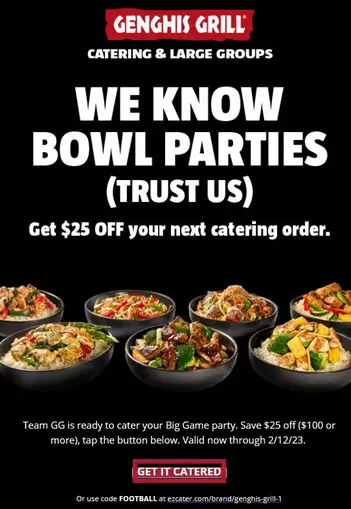 SUPER BOWL LVII BUFFET, FEBRUARY 12th , 2023 @ 3:30PM