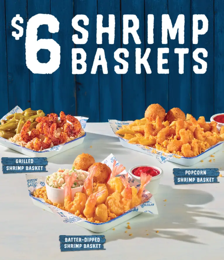 Long John Silver's Coupons And Deals: $6 Shrimp Baskets