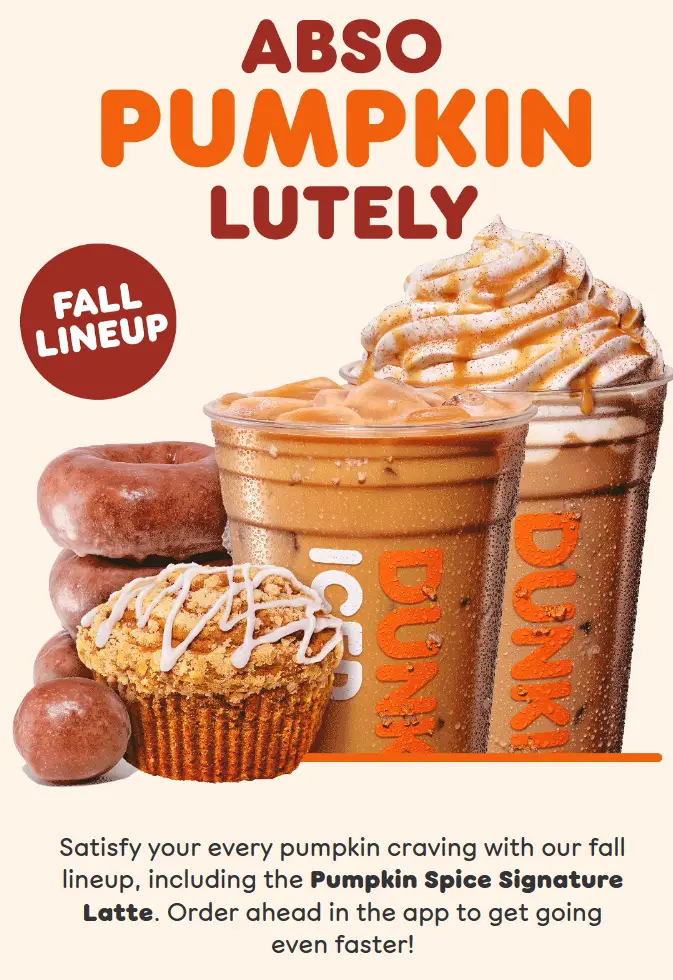 Dunkin' Deals And Promo Codes S'mores Drinks, 3 SPARK'D