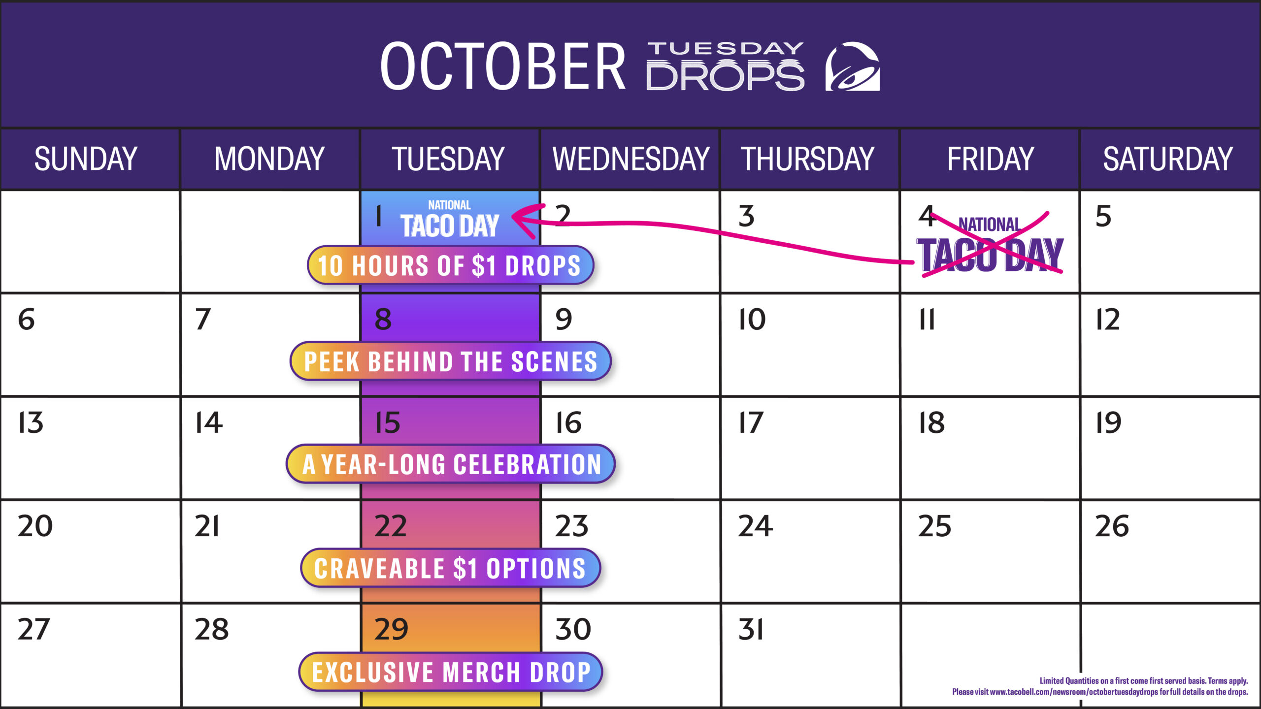 Taco Bell Taco Day deals