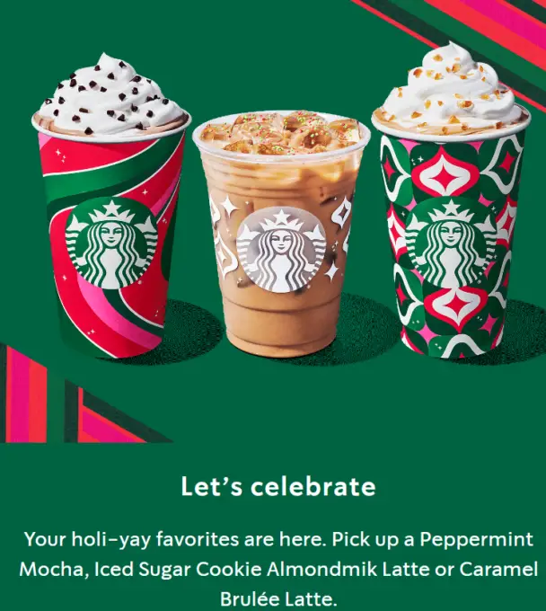 Starbucks Specials: 2 Drinks For $10 Tomorrow