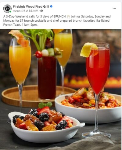 Firebirds brunch specials