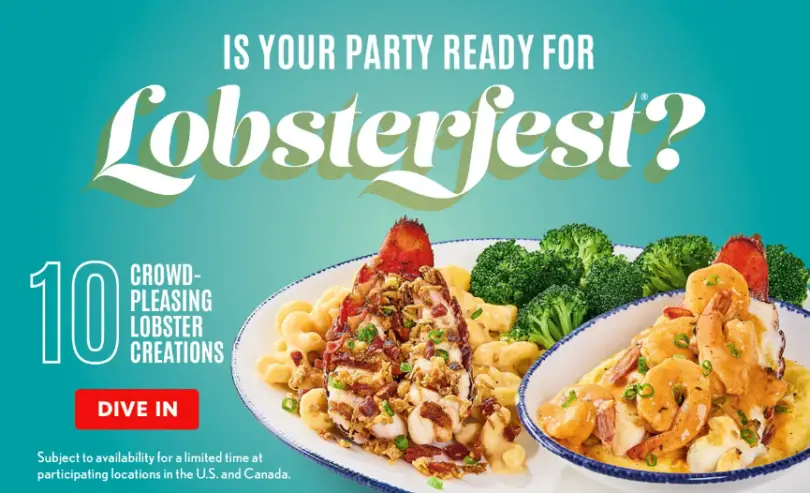 Red Lobster Lobsterfest Special, Daily Deals, Endless Shrimp