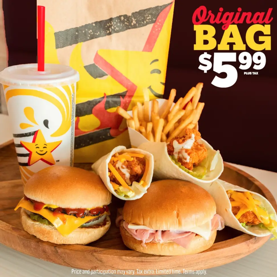 Hardee's $5.99 Original Bag deal