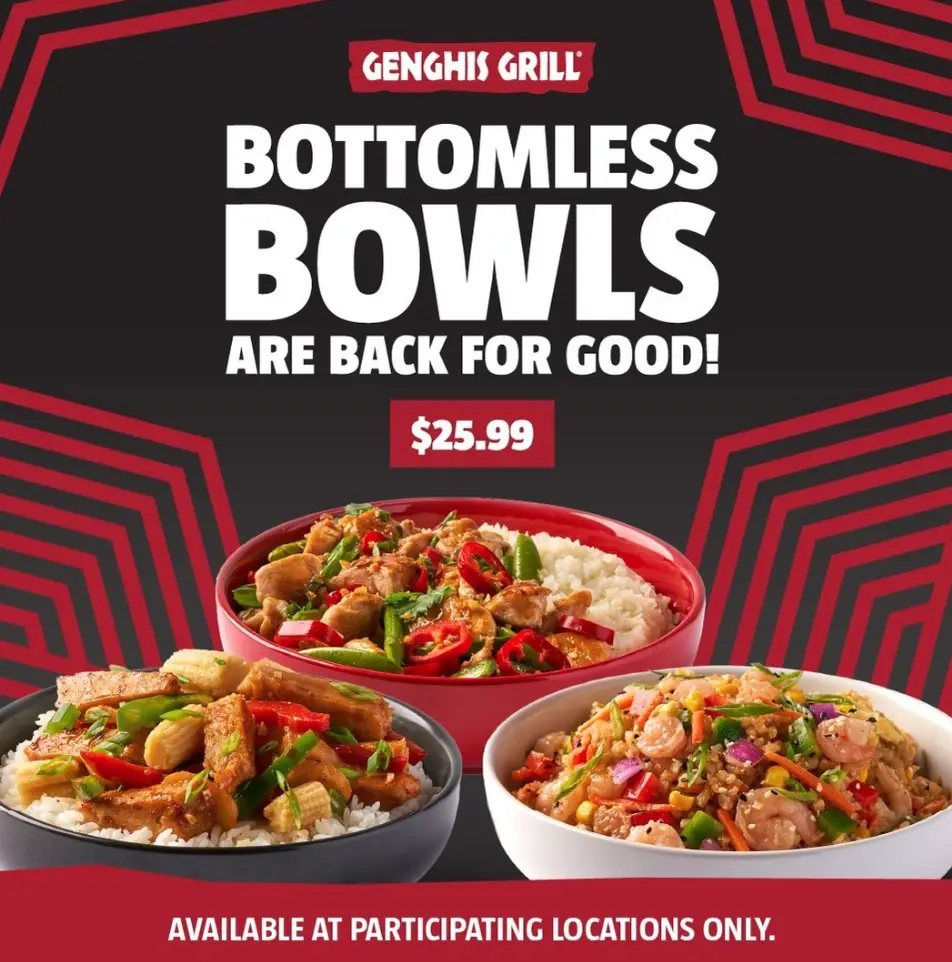 Genghis Grill Bottomless Bowls