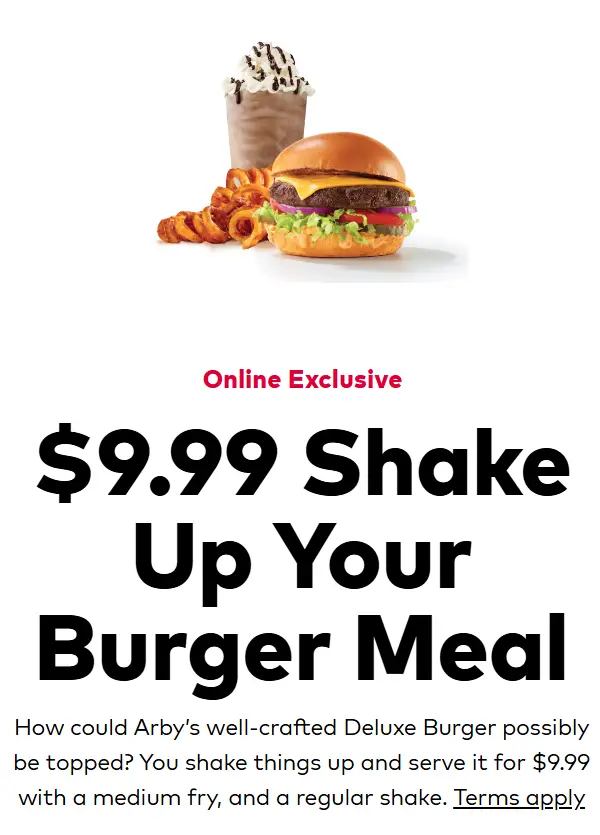Arby's $9.99 Burger Bundle
