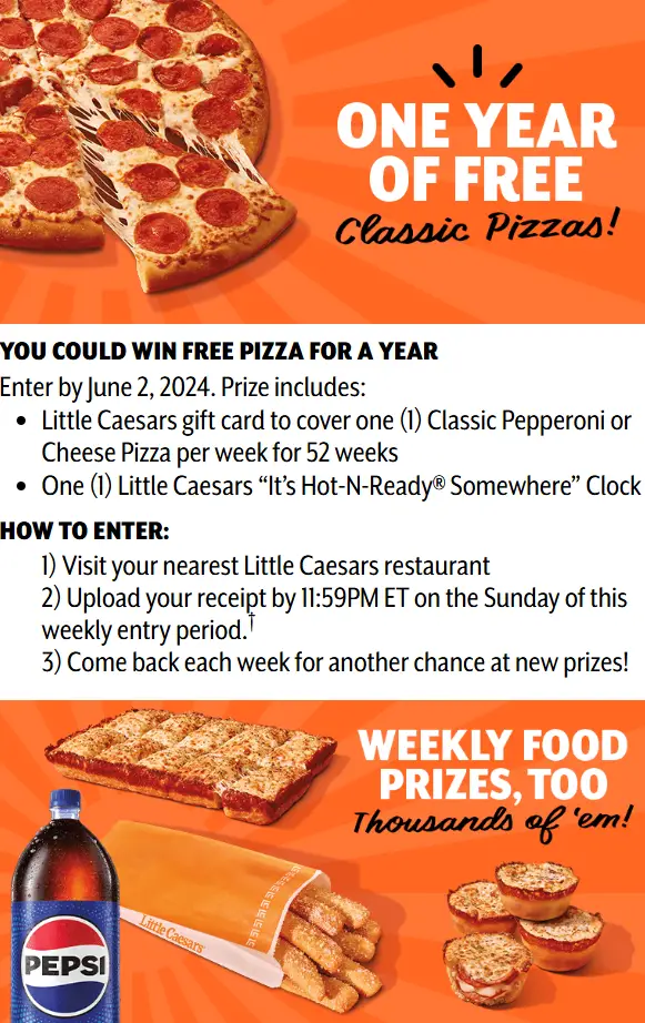 Little Caesars Promo Codes And Deals Free Pizza, 25 Off