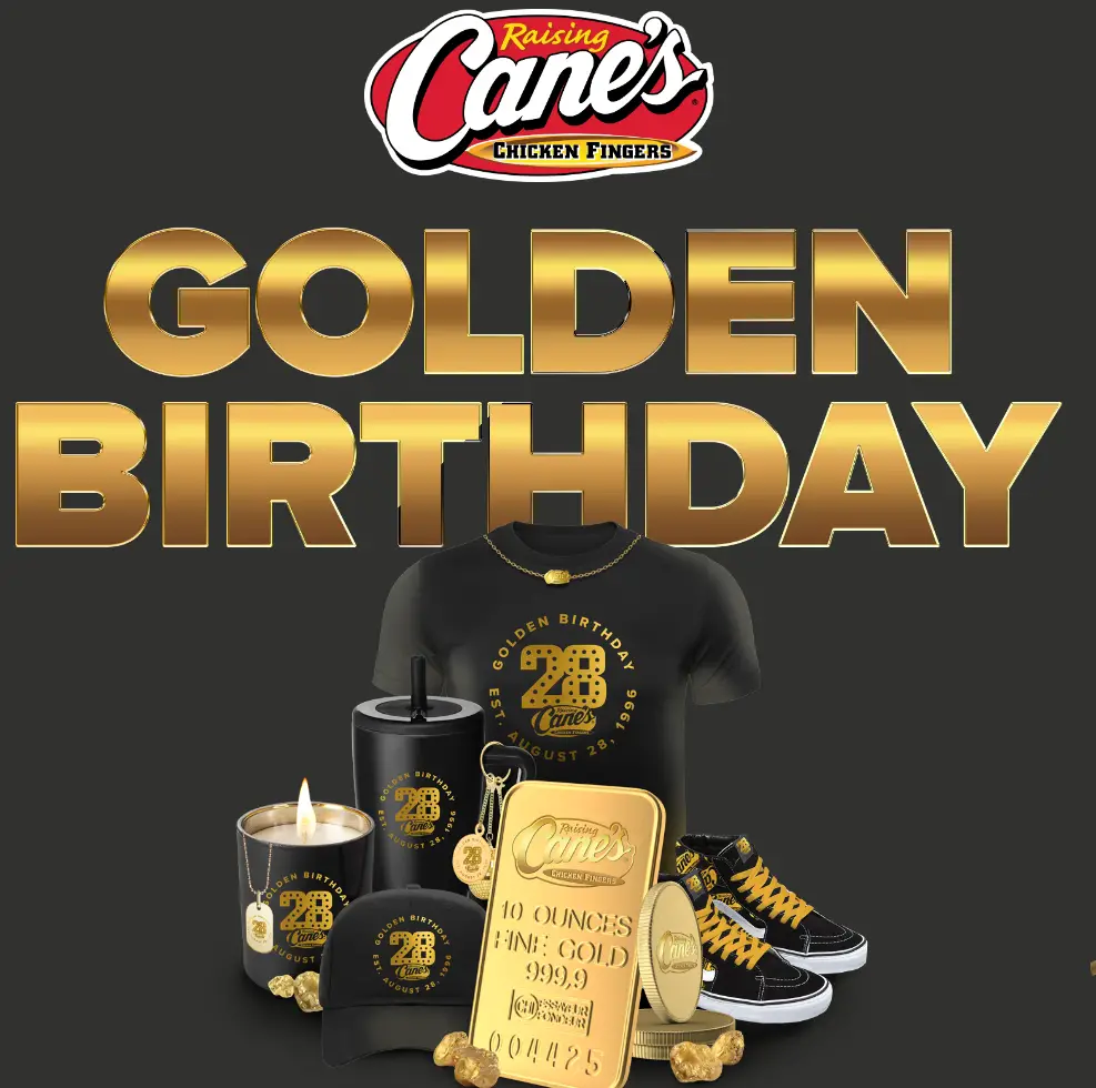 Raising Cane's Golden Birthday