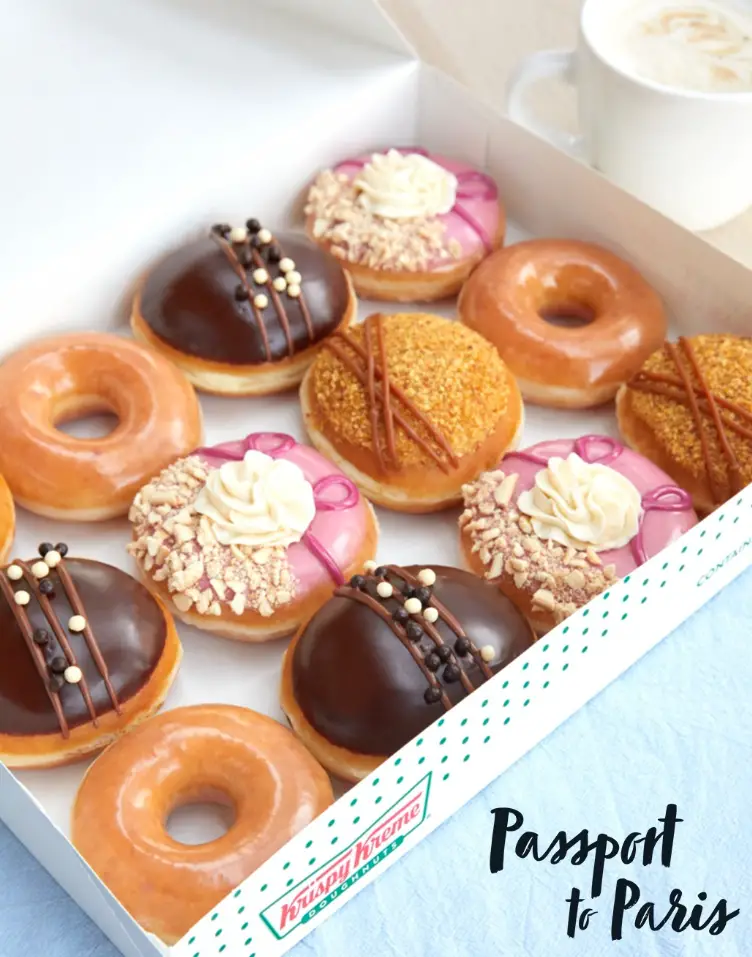 Krispy Kreme Passport to Paris doughnuts