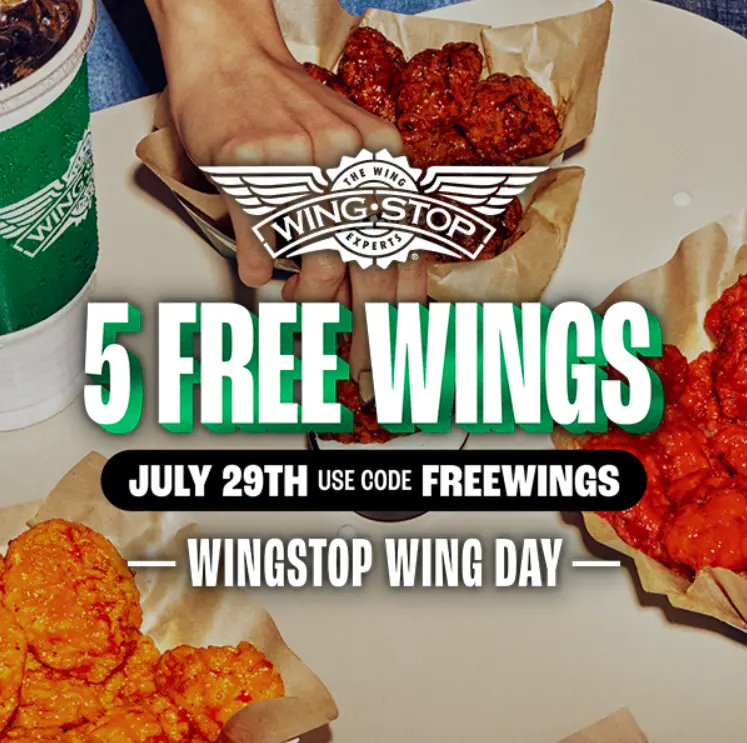 Wingstop free wings promo code