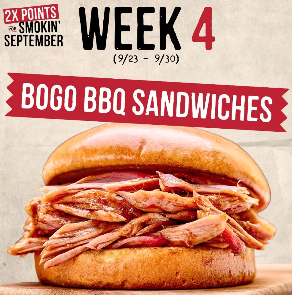 Sonny's BBQ BOGO Sandwiches coupon