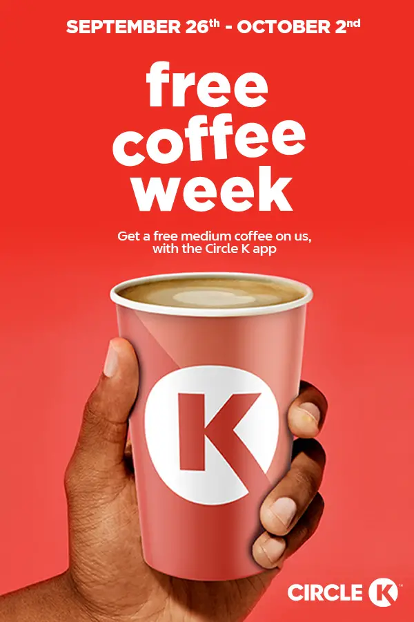 Circle K Free Coffee Week