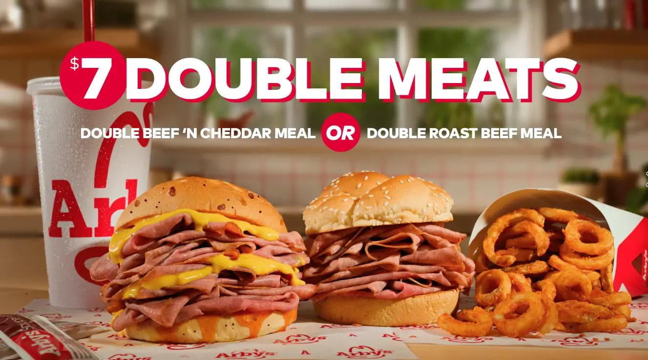 Arby's Double Meats Meal For $7