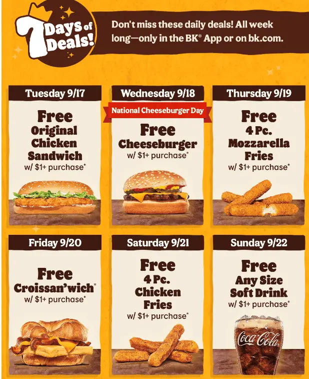 Burger King Perks Week