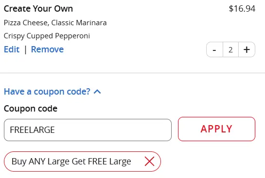 Pizza Hut free pizza promo code