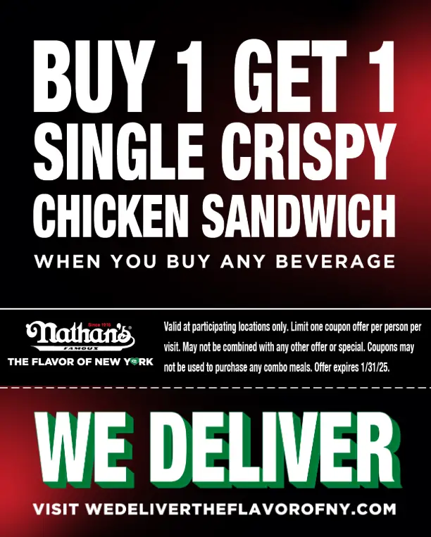 Nathan's Famous BOGO coupon