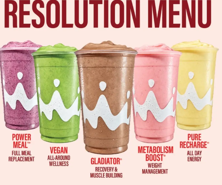 Smoothie King Resolution Menu