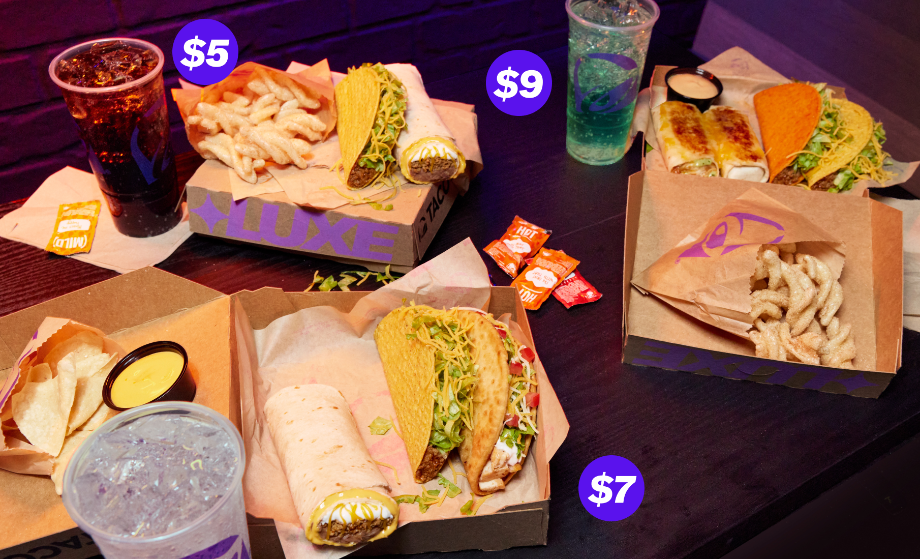 Taco Bell Luxe Cravings Boxes